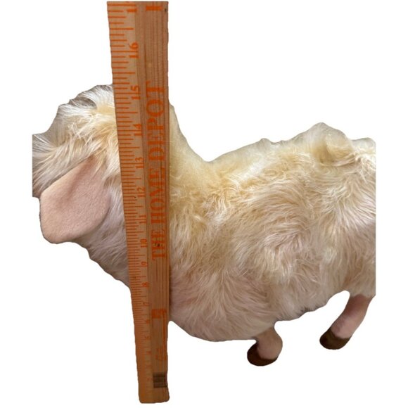 HANSA Realistic White Mama Sheep Stuffed Animal  Plush Toy Farm Nos Gift 15 - Picture 12 of 16